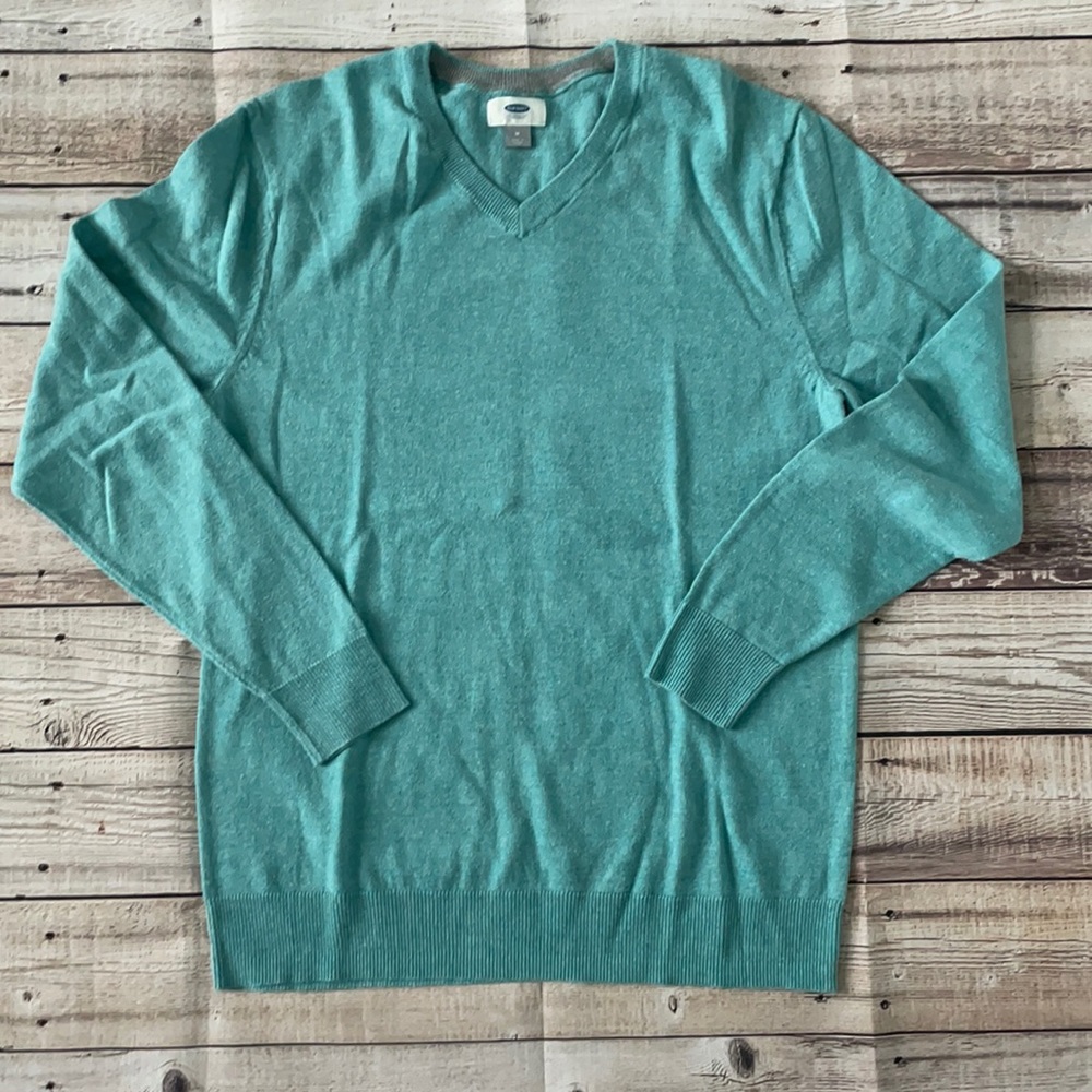 Old Navy Men’s Blue Soft V-neck Sweater